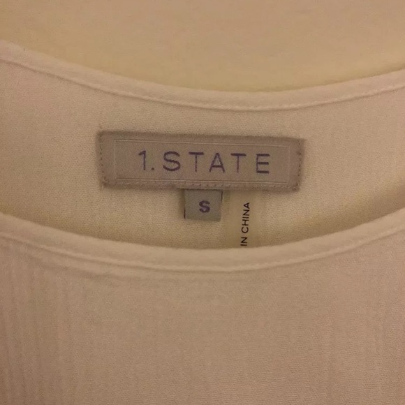 1. State Peasant Top in Cloud cold shoulder S - Picture 5 of 6